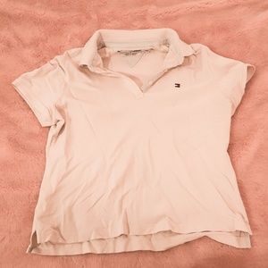 Tommy Hilfiger light yellow collared shirt